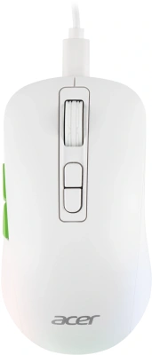 Мышь Acer OMR311 белый оптическая 2400dpi беспров. BT/Radio USB 7but (ZL.MCECC.034)