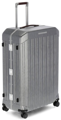 Чемодан Piquadro PQ LM (BV4428PQLM/NCU) 51x75x28см 89л. 5.59кг. поликарбонат/натур.кожа темно-серый