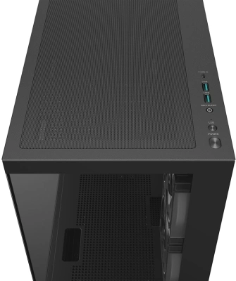 Корпус Deepcool CG380 3F черный без БП mATX 6x120mm 3x140mm 2xUSB3.0 audio bott PSU