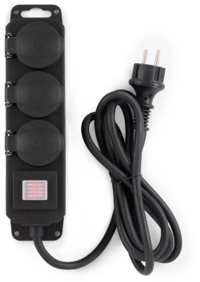 Сетевой фильтр Buro 300MDP-5-B 5м (3 розетки) черный (коробка)