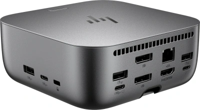 Стыковочная станция HP Thunderbolt 4 Ultra G6 Thunderbolt 4 серый 2xDP 1xDVI 1xRJ-45 2xUSB Type-C 1xUSB 3.1 (9X481UT)