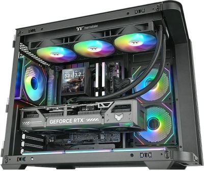 Система водяного охлаждения Thermaltake LB360 Ultra ARGB Soc-AM5/AM4/1200/1700/1851 черный 4-pin 33.8dB Al LCD Ret (CL-W507-PL12SW-A)