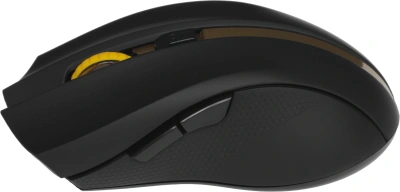 Мышь Оклик 495MW черный/золотистый оптическая 1600dpi беспров. USB для ноутбука 6but (998168)