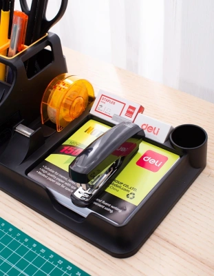 Органайзер настольный Deli E38252A 260x103x150мм черный