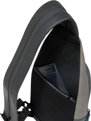 Рюкзак слинг мужской Piquadro Urban CA6540UB00/NGR черный/серый натур.кожа