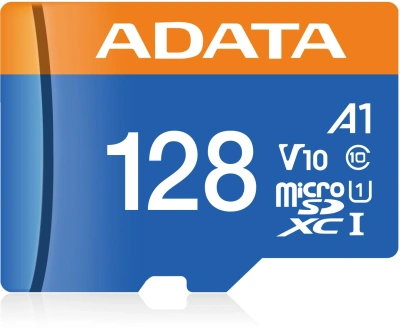 Флеш карта microSDXC 128GB A-Data AUSDX128GUICL10A1-RA1 Premier + adapter