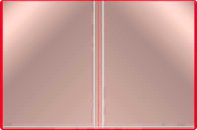 Папка с 20 прозр.вклад. Бюрократ -BPV20RED A4 пластик 0.6мм торц.карм с бум. встав красный