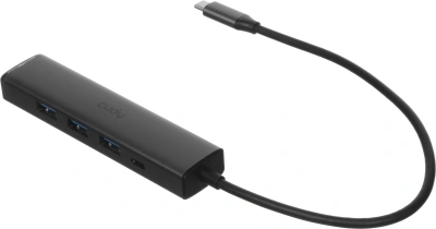 Разветвитель USB-C Cudy UH605 3порт. серый