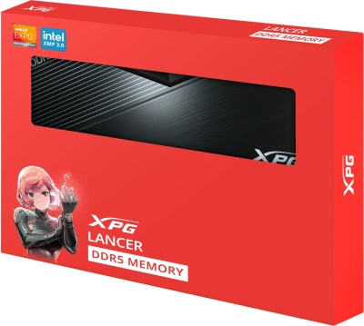 Память DDR5 2x16GB 6000MHz A-Data AX5U6000C3016G-DCLABK XPG Lancer RTL Gaming PC5-48000 CL30 DIMM UDIMM 288-pin 1.35В kit single rank с радиатором Ret