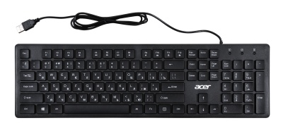 Клавиатура Acer OKW020 черный USB slim Multimedia (ZL.KBDEE.001) кабель 1.5м