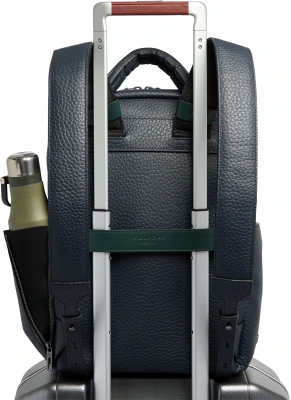 Рюкзак Piquadro Materia CA7262W151/BLUVE синий/зеленый натур.кожа