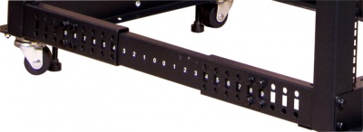 Полка выдвижная Lanmaster TWT-RACK2-S4-ADJ/45 1U нагр.:45кг. 19" черный (упак.:1шт)