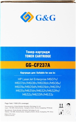 Картридж лазерный G&G GG-CF237A черный (11000стр.) для HP LJ M607n/M608n/M608dn/M609x/M631h/M631z/M632h/M633z