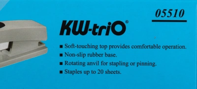 Степлер Kw-Trio 05510 Half-strip Trio 24/6 26/6 (20листов) ассорти 150скоб