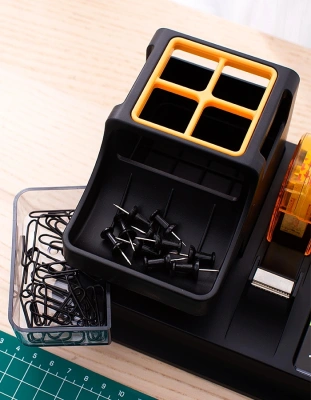 Органайзер настольный Deli E38252A 260x103x150мм черный