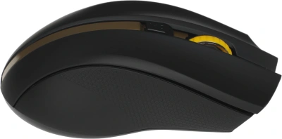 Мышь Оклик 495MW черный/золотистый оптическая 1600dpi беспров. USB для ноутбука 6but (998168)