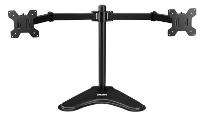 Кронштейн для мониторов ЖК Buro BU-M042-D черный 17"-32" макс.16кг настольный поворот и наклон верт.перемещ.