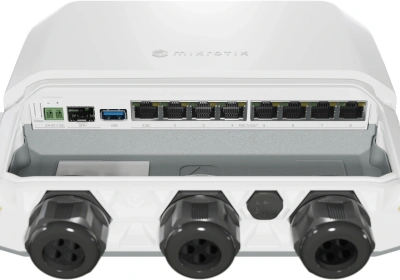 Маршрутизатор MikroTik RB5009UPr+S+OUT 10/100/1000/2500BASE-T/SFP+ белый
