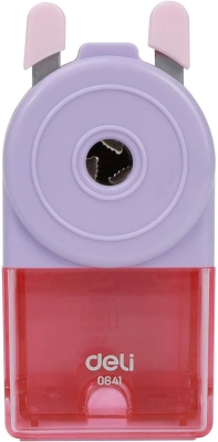 Точилка для карандашей механическая Deli E0641 miYou 1 отверстие пластик ассорти