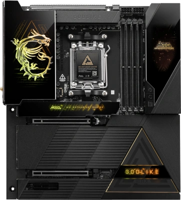 Материнская плата MSI MEG X870E GODLIKE MAX Socket AM5 AMD X870E 4xDDR5 eATX AC`97 8ch(7.1) 1 x 10Gigabit + 1 x 5Gigabit RAID