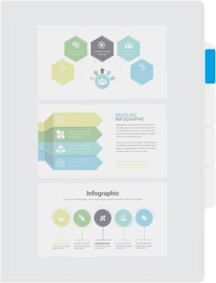 Папка-уголок Бюрократ -E356CLEAR 3 уровн. A4 пластик 0.15мм прозрачный