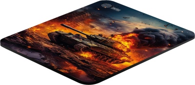 Коврик для мыши Cactus Burning tank рисунок 300x250x3мм (CS-MP-D04M)