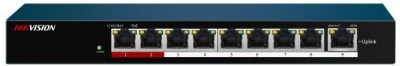 Коммутатор Hikvision DS-3E0109P-E/M(C) 9x100Мбит/с 8PoE+ 58W неуправляемый
