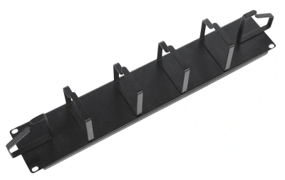 Кабельный органайзер горизонтальный ЦМО ГКО-2-6-9005 односторонний кольца 2U шир.:19" глуб.:85мм