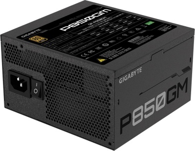 Блок питания Gigabyte ATX 850W GP-P850GM 80+ gold (20+4pin) APFC 120mm fan 8xSATA Cab Manag RTL