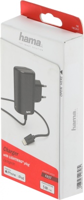 Сетевое зар./устр. Hama H-183267 5W 1A для Apple черный (00183267)