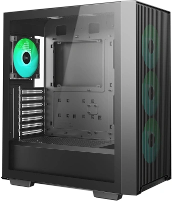 Корпус Deepcool CC560 ARGB V3 черный без БП ATX 2x120mm 4x140mm 1xUSB3.0 audio bott PSU