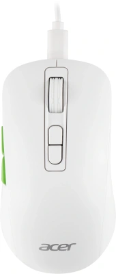 Мышь Acer OMR311 белый оптическая 2400dpi беспров. BT/Radio USB 7but (ZL.MCECC.034)