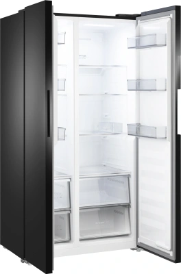 Холодильник Weissgauff WSBS 550 Built-in NoFrost Inverter 2-хкамерн. черный инвертер