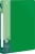 Папка с 60 прозр.вклад. Бюрократ -BPV60GRN A4 пластик 0.7мм торц.карм с бум. встав зеленый