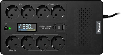 Источник бесперебойного питания Powercom Fly FLY1050EU 630Вт 1050ВА черный