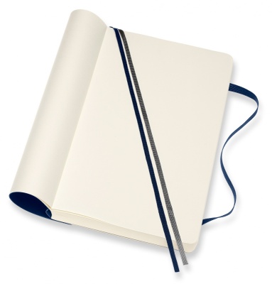 Блокнот Moleskine CLASSIC SOFT EXPENDED QP618EXPB20 Large 130х210мм 400стр. нелинованный мягкая обложка синий сапфир