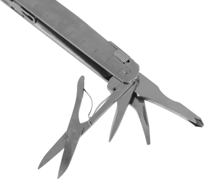 Мультитул Victorinox SwissTool X Plus Ratchet (3.0339.L) 115мм 39функц. мини-отвертка/штопор/набор бит/удлинитель/чехол кожаный серебристый карт.коробка