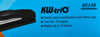 Степлер Kw-Trio 05330l/gray Trio N10 (10листов) светло-серый 100скоб