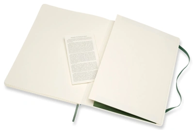 Блокнот Moleskine CLASSIC SOFT QP622K15 XLarge 190х250мм 192стр. клетка мягкая обложка зеленый