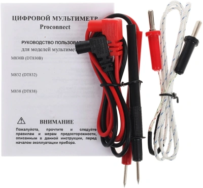 Мультиметр PROconnect M838 DT838 цифровой черный (13-3013)