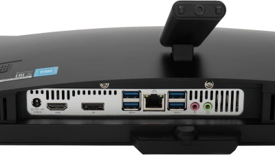 Моноблок Digma Action 23.8" Full HD Ryzen 5 3500U (2.1) 8Gb SSD256Gb Vega 8 Windows 11 Pro GbitEth WiFi BT 60W клавиатура мышь Cam черный 1920x1080