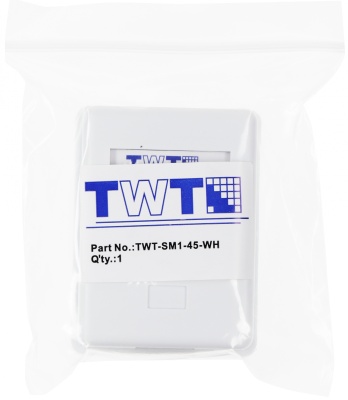 Розетка Lanmaster TWT-SM1-45-WHRJ45 кат.5E бел. (упак.:1шт)