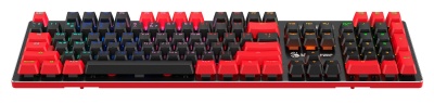 Клавиатура A4Tech B820N черный/красный USB for gamer LED (B820N ( BLACK + RED)) кабель 1.8м