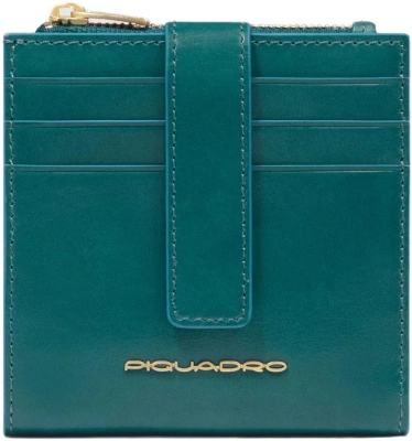 Чехол для кредитных карт Piquadro Blue Square PP6843B2R/OT3 синий петроль натур.кожа