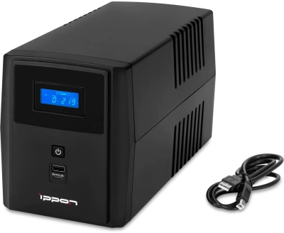 Источник бесперебойного питания Ippon Smart Power Pro II Euro 2200 1200Вт 2200ВА черный