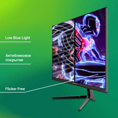 Монитор Digma 23.8" Overdrive 24P410F черный IPS LED 1ms 16:9 HDMI матовая 300cd 178гр/178гр 1920x1080 200Hz G-Sync FreeSync DP FHD USB 2.8кг