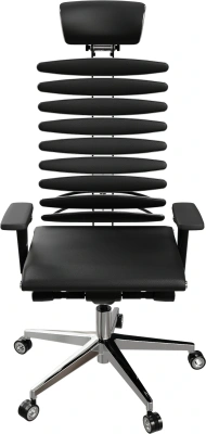 Кресло руководителя эргономичное Метта Equalizer L2-47D черный сиденье черный экокожа с подголов. крестов.5-луч. металл хром