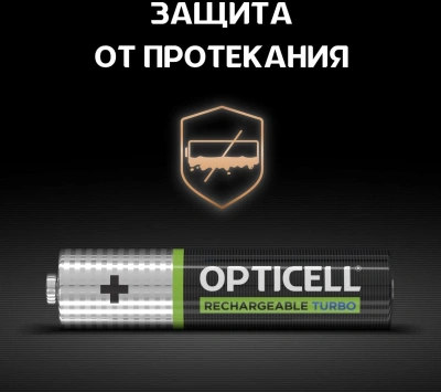 Аккумулятор Opticell Turbo 6080004 AAA NiMH 970mAh (4шт) блистер