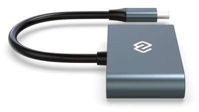 Устройство чтения карт памяти USB Type-C Digma CR-CA2512-G серый