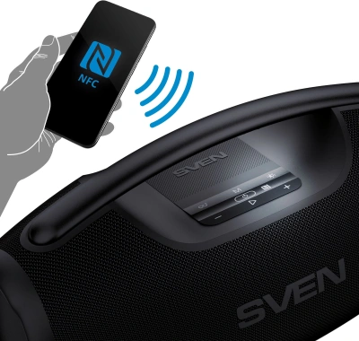 Колонка порт. Sven АС PS-990 черный 180W 2.0 BT/3.5Jack 5200mAh (без.бат) (SV-022891)